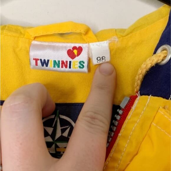 3T jacket windbreaker vintage primary colors Twinnies - Picture 8 of 8
